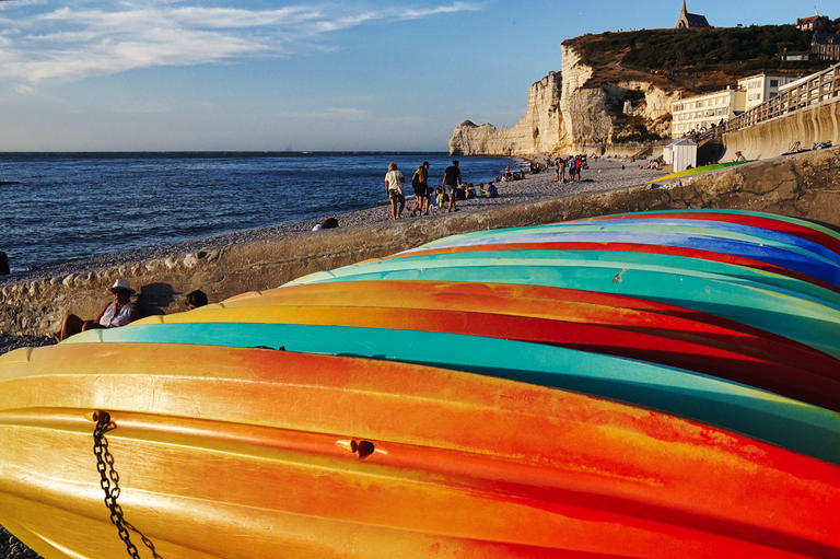 Les falaises colorées 